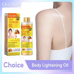 Body Lightening Oil Improve Dullness Bleach Armpit Knee Joints Remove Melanin Soothe Dry Dark Yellow Skin Brighten Turmeric Oils