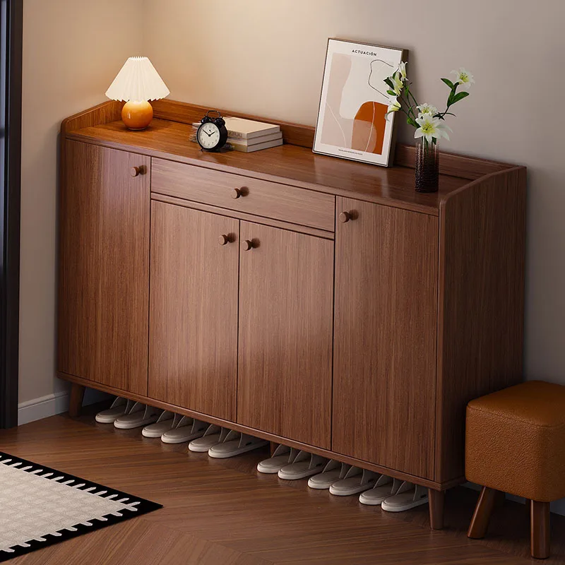 Wooden Modern Shoe Shelf Entrance Hall Vertical Slippers Box Luxury Designer Shoe Cabinet Organizer Zapatero Hotel Furniture