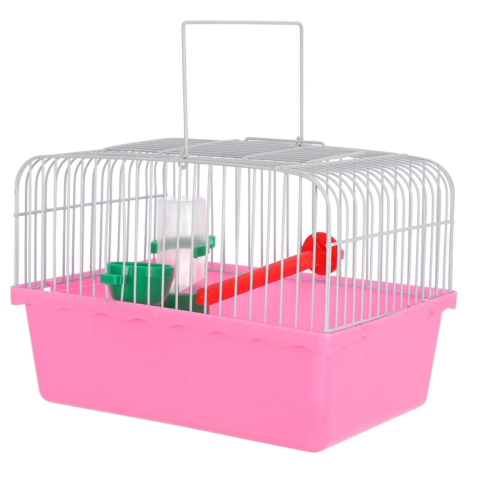 

Bird Travel Cage Portable Spacious Design for Parrots Lovebirds Small Birds Outdoor Adventure with Food Box Water Dispenser
