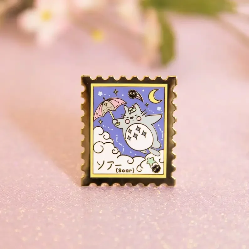 Kawaii schläfriger Bär Stempel Emaille Pin