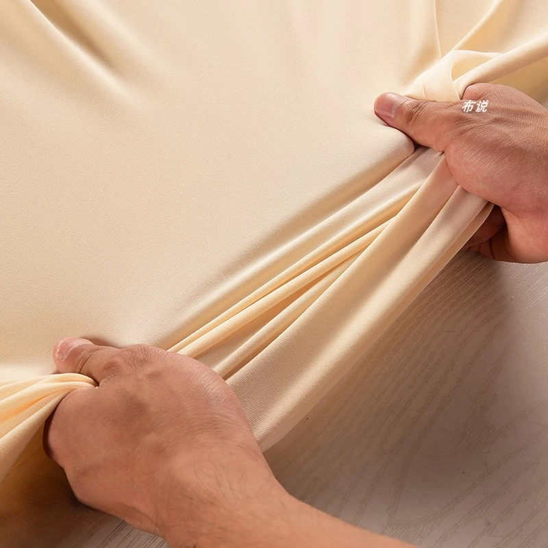 Milk Silk Fabric Elastic Knitted Lining Yoga Clothing Soft Wholesale Cloth Apparel for Diy Sewing Spandex Material