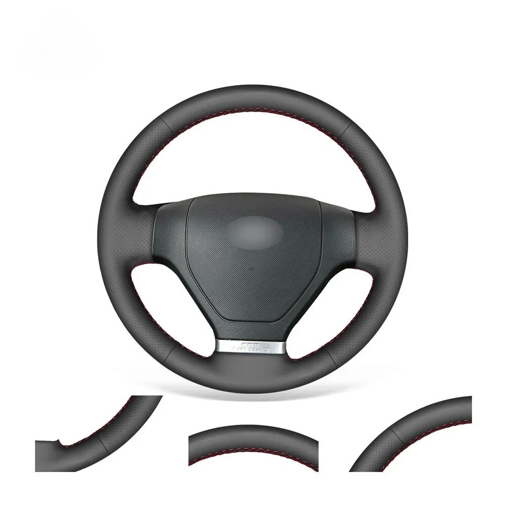 

Чехол на руль из искусственной кожи с защитой от скольжения, сшитый вручную, для Hyundai Tiburon Coupe 2003-2006, аксессуары для интерьера автомобиля