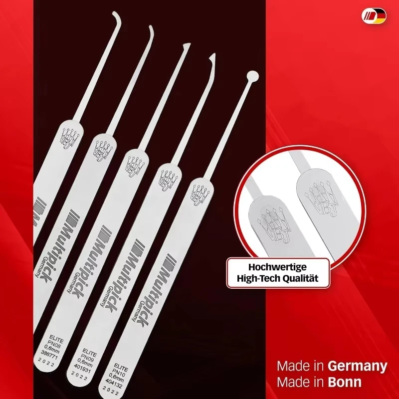 Lock Pick Set | Multipick Elite 11 | Finest High Quality Locksmith Tools made in Germany