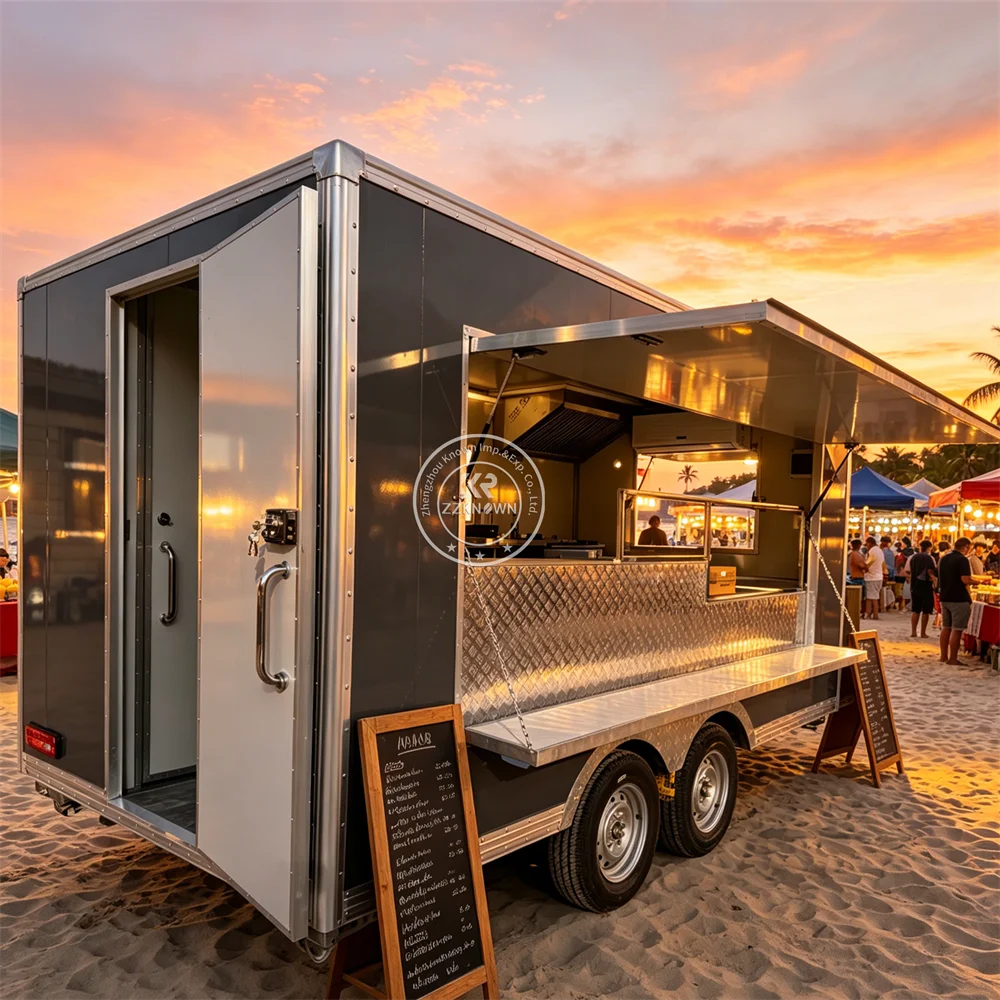 

Concession Catering Trailer Snack Food Ice Cream Cart Vending Taco Pizza Truck Street Food Cart Fully Equipped