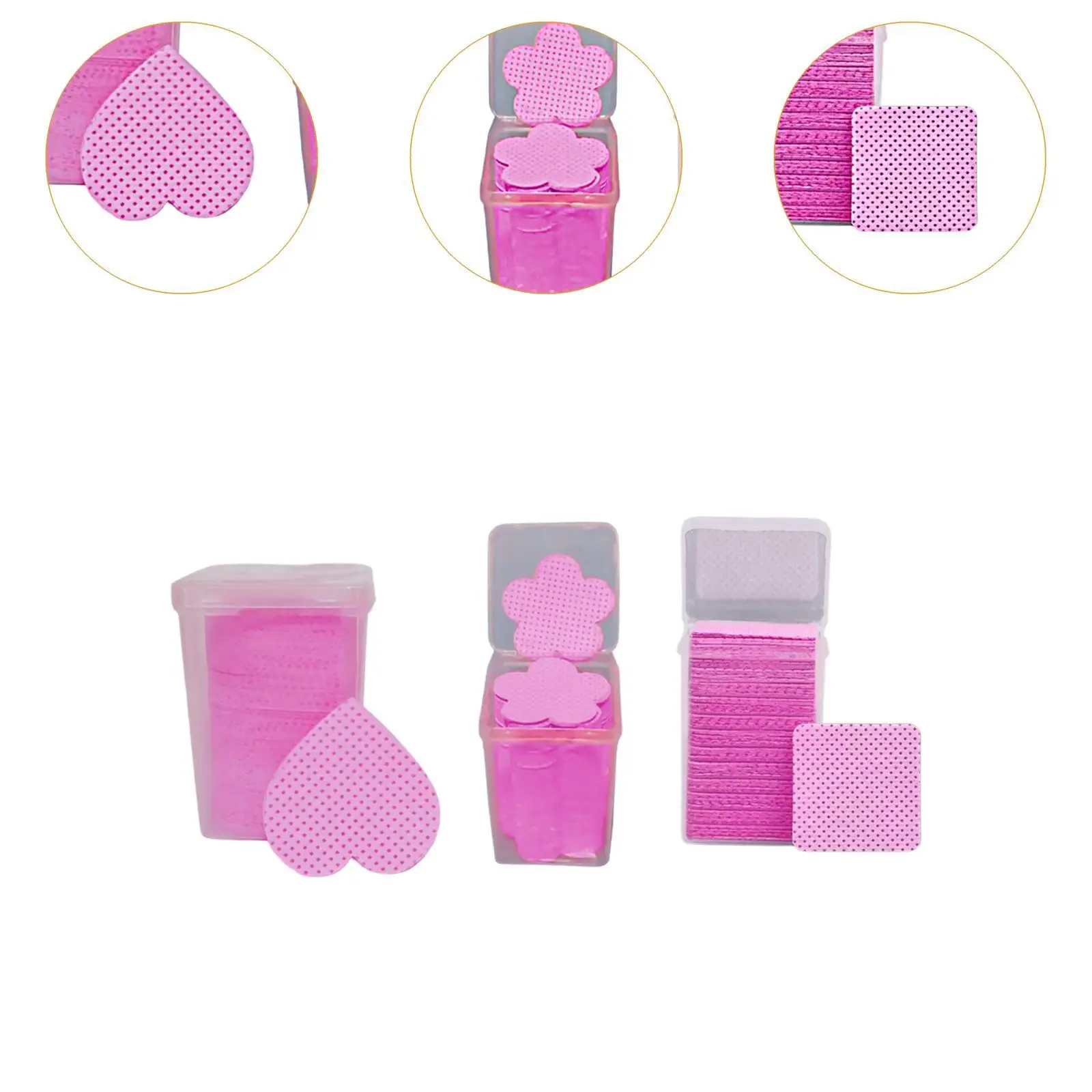 600x ネイルワイプ グルークリーニングワイプ DIY フィンガーネイル DIY ビューティープロジェクト用