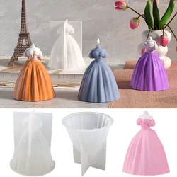 Bride Silicone Candle Mold 3D Wedding Soap Gypsum Resin Casting Mould Diy Chocolate Cake Baking Tool Wedding Gift