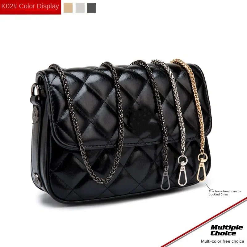 الجملة حقيبة سلسلة الملحقات crossbody حزام الكتف حقيبة سلسلة حقيبة معدنية حزام الذهب الأسود سلسلة استبدال حزام حقيبة #3