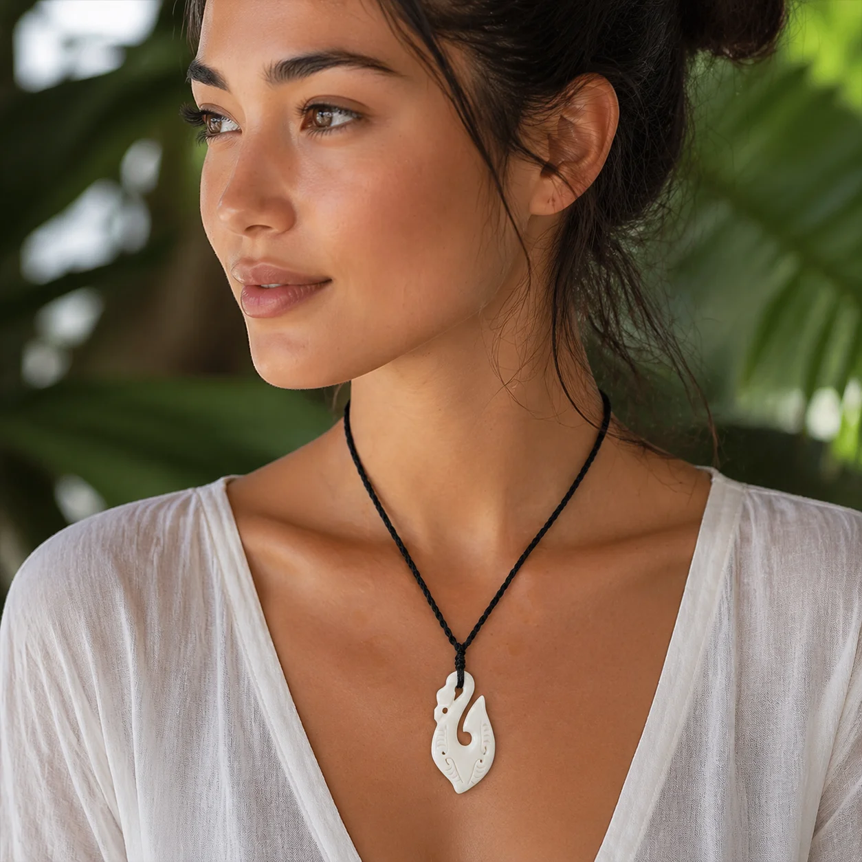 GX034 New Zealand Maori jewelry handmade yak bone Manaia pendant Primitive tribes totem amulet Hawaii pendant for gift
