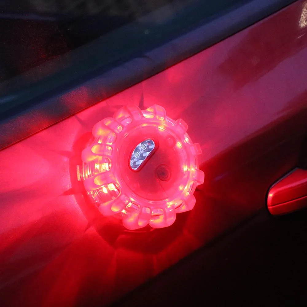 Safety Barricade Light Round Warning Beacon Emergency Strobe Flashing Lights LED Emergency car Lights Warning Lamp