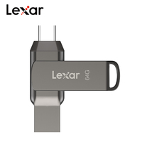 Lexar USB3.1 Type-C OTG Pen Drive Original D400 USB Flash Drive 32GB 64GB 128GB 256GB Up to 130Mb/s Flash U Disk for Phone PC