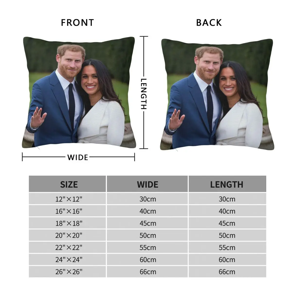 Harry Meghan Royal Wedding At Windsor Castle Square Pillowcase Polyester Linen Velvet Pattern Throw Pillow Case Bed Cushion Case