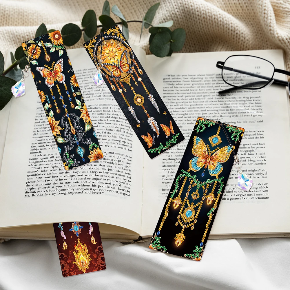 

Creative Diamond Painting Bookmark with High-Quality PET Material Perfect for Book Lovers DIY Art Craft Souvenir Hot Search Term 1