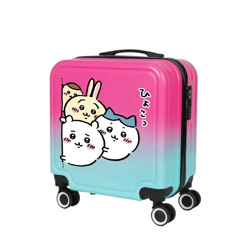 MINISO kawaii password suitcase 18 inches chiikawa cartoon cute child High capacity travel Carry-on suitcase Fashion new style