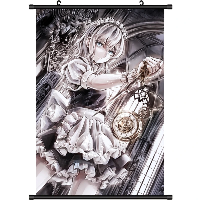 Izayoi Sakuya Cosplay HD Rolo De Parede Pintura Cartaz, Anime Pendurado Imagem, Poster Coleção, Home Decor Presente