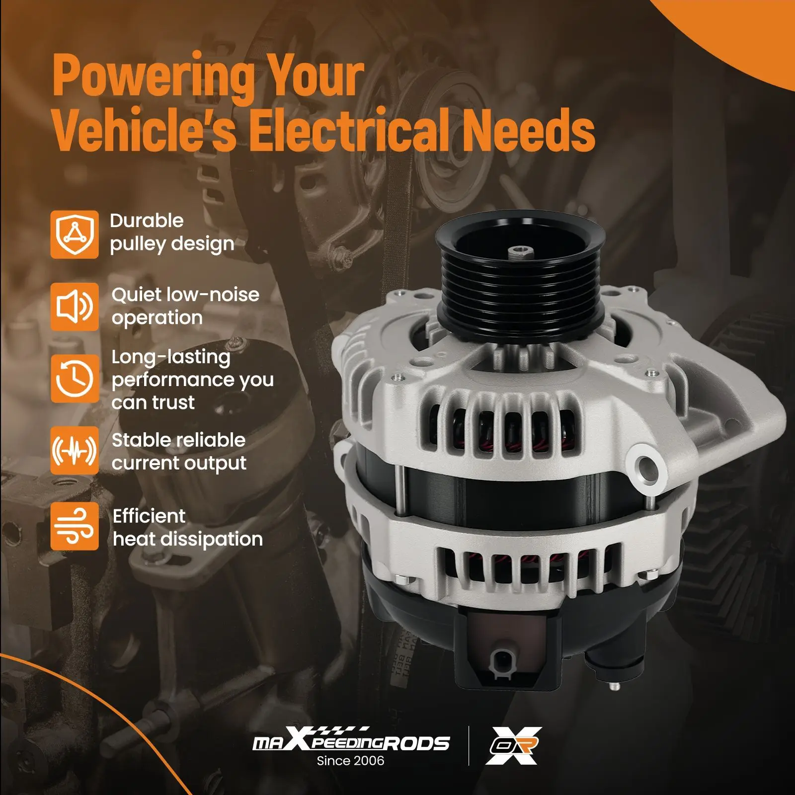 

Alternator For Acura ILX Honda Civic 2.4L 2012-2015 Honda CR-V 11604N 120 Amp