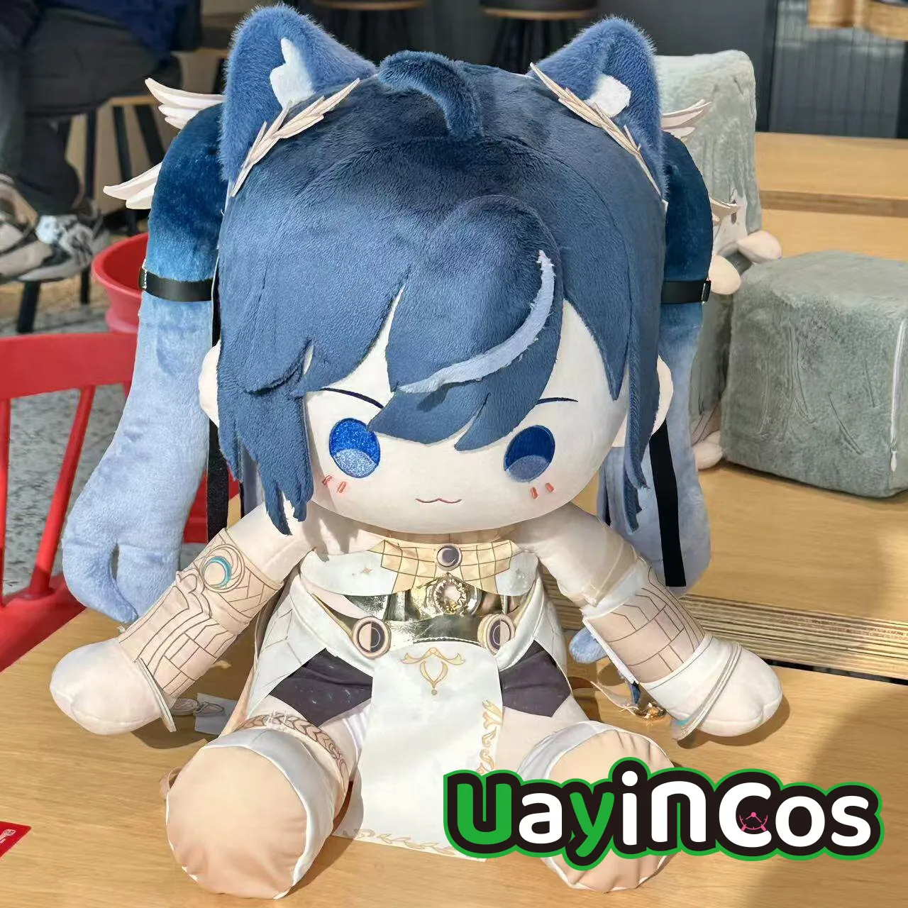 

40cm Wuthering Waves Iuno Stuffed Plushie Doll Clothes Pillow Cartoon Ornament Anime Figure Game Toy Kids Gifts Cosplay
