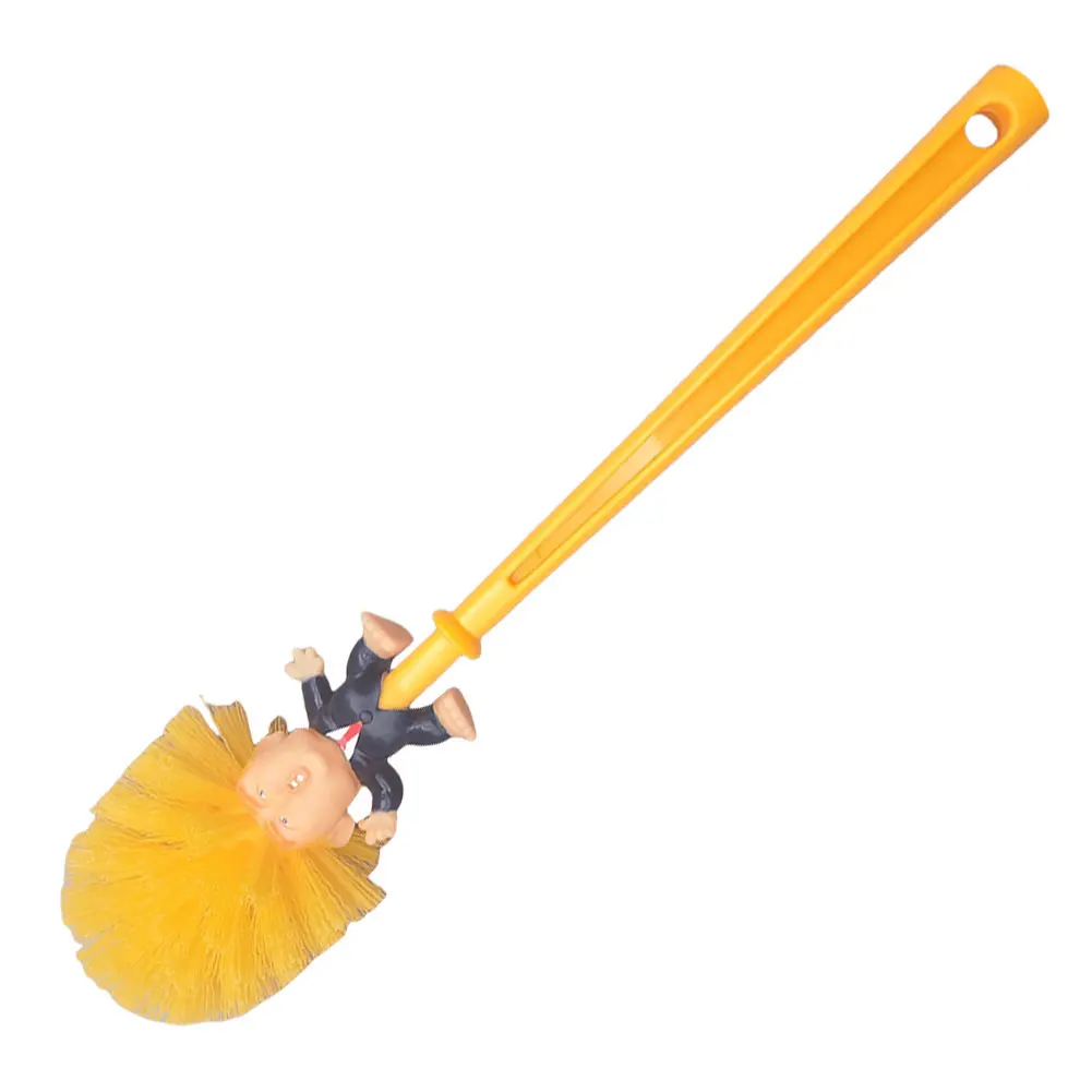 Donald Trump Toilet Bowl Brush Make Toilet Great Again Toilet Bowl Brush Cleaner Novelty Gag Gift for Laughter & Cleanliness