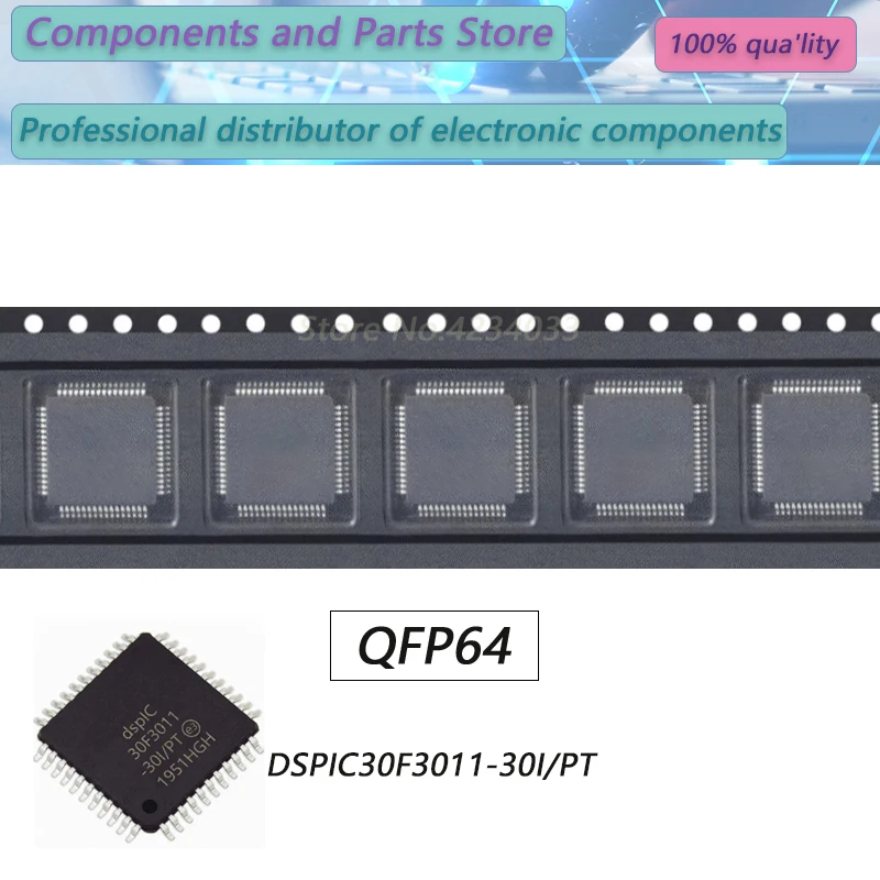 

5pcs 100% New DSPIC30F3011-30I/PT QFP80 Geïntegreerde Chip Originele Nieuwe