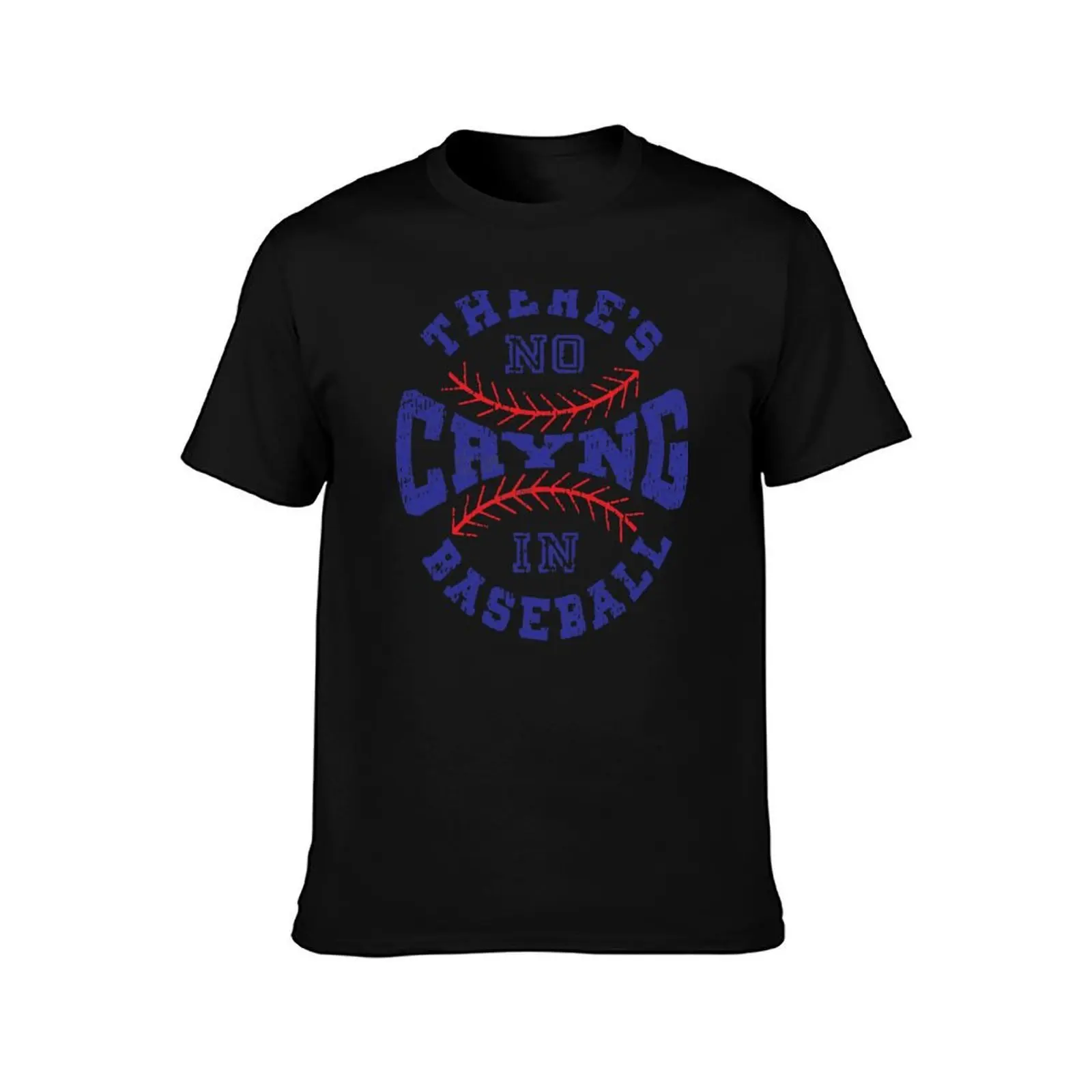 No Crying In Baseball T-Shirt, Summer Casual Cotton Tee, Oversized Streetwear Tops, Vintage Graphic Print, Unisex Men Women