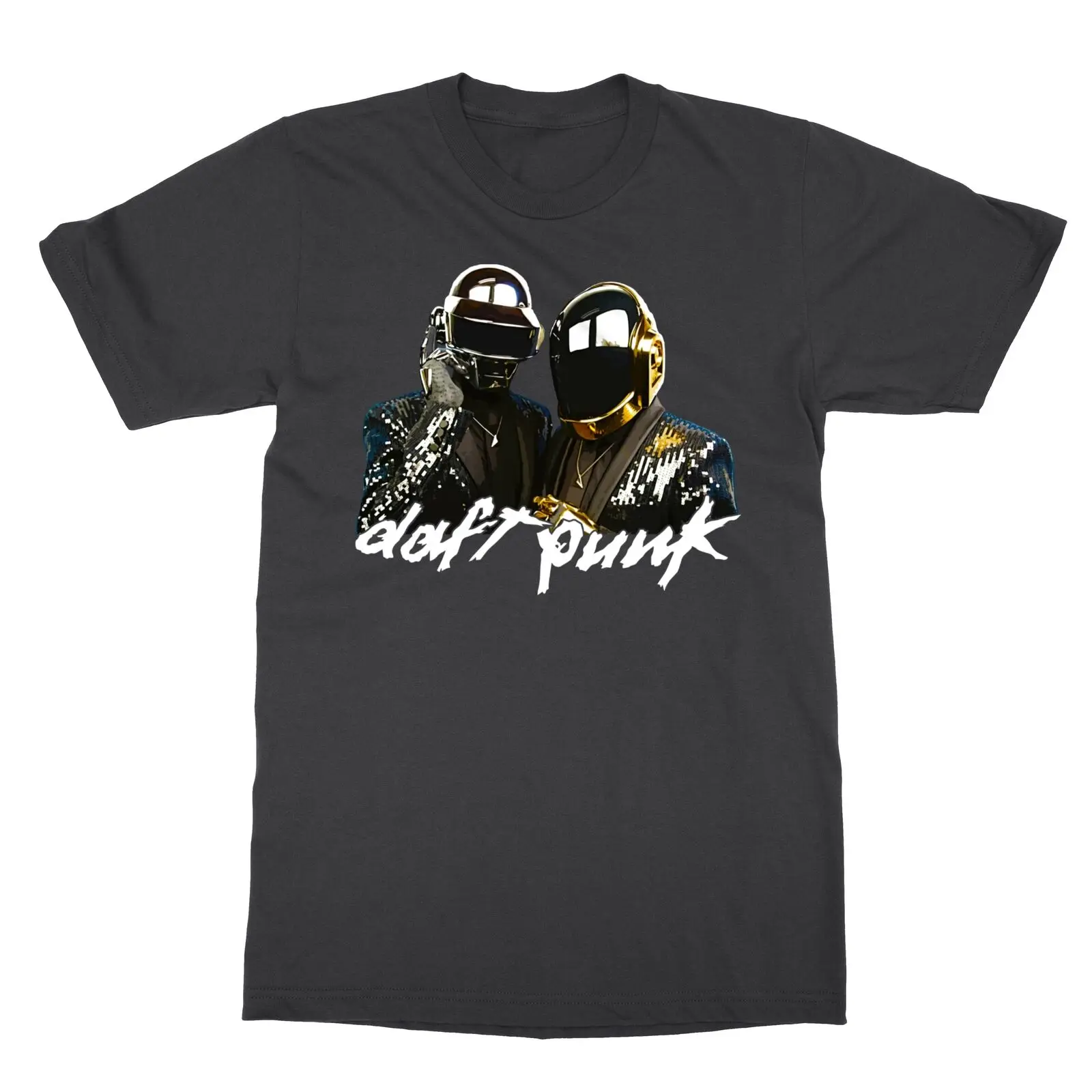 Daft Punk French Electronic Duo House Disco EDC Helmets Unisex Tee Tshirt Funny Short Sleeve Tshirt Streetwear