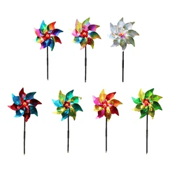 Fruit Garden Reflective Windmills Children Kids Toys Bird-Scaring Wind Spinner Easy Installation Garden Orchard Protection