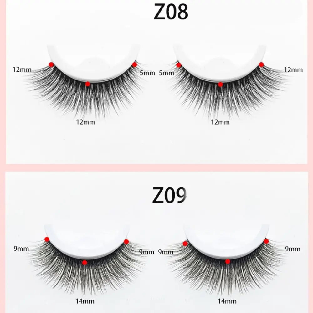 Avec ruban de rechange faux cils auto-adhésifs maquillage longue durée sans colle faux cils moelleux réutilisable