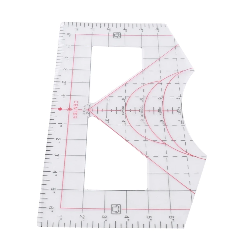 Tshirt Ruler Guide For Vinyl Alignment For Measuring Tool Sewing Tool Calibration Tool Transparent Ruler