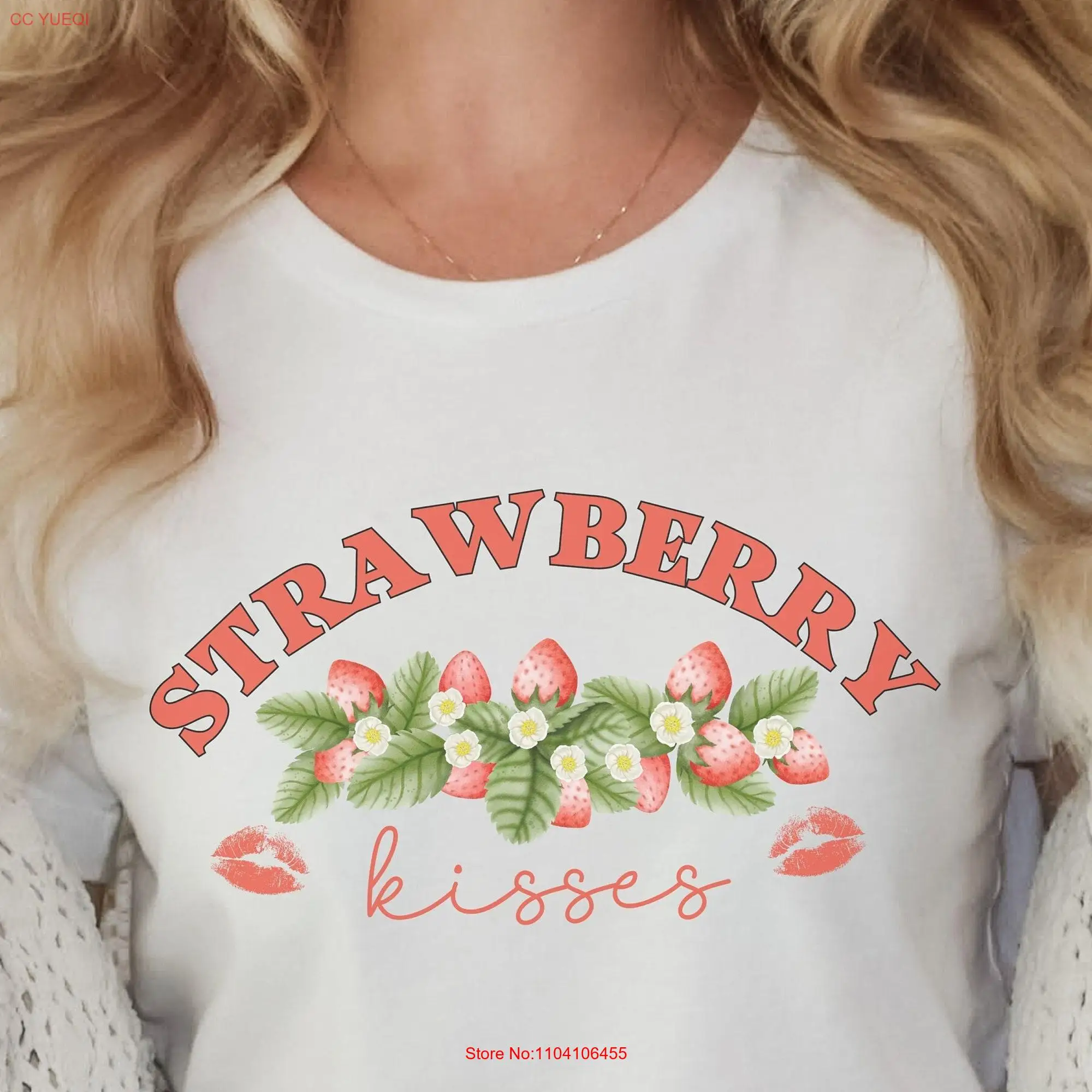 Camiseta de manga larga o corta para amantes de las fresas, camisa divertida de manga larga o corta, Estética de fresas, Cottagecore