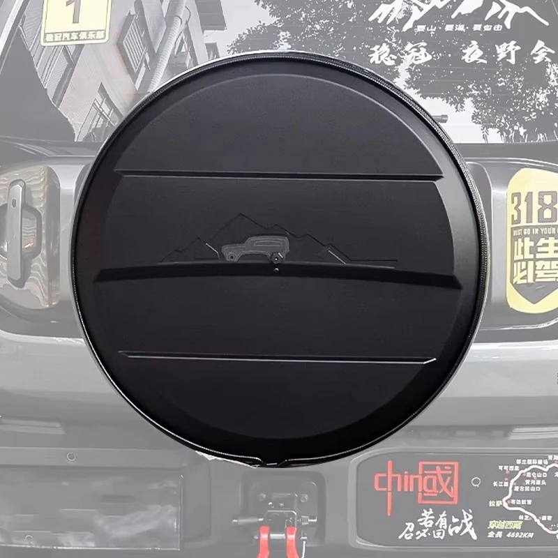 Hot selling:High Quality Exterior Accessories ABS Tire Cover Steel Waterproof Wheel Spare Tire Cover for