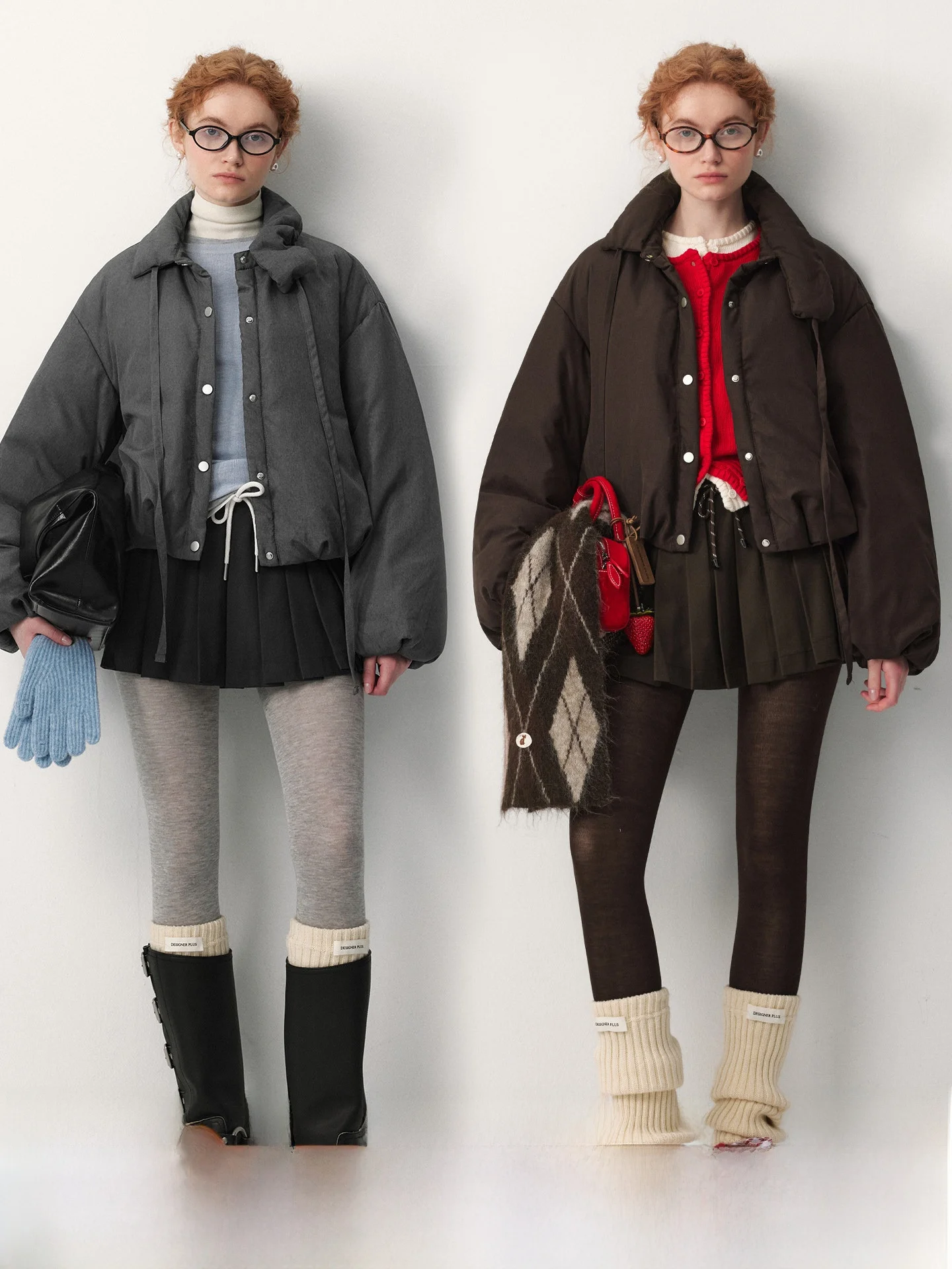 

plus Women's ort Puffer Jaet 90% down Loose Fit Bouffant Collar Belted Warm Nylon Casual Winter Outerwear