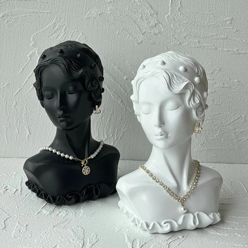 European and American Resin Model Jewelry Display Stand, Earring Stand, Necklace Display Stand, Jewelry Display Props