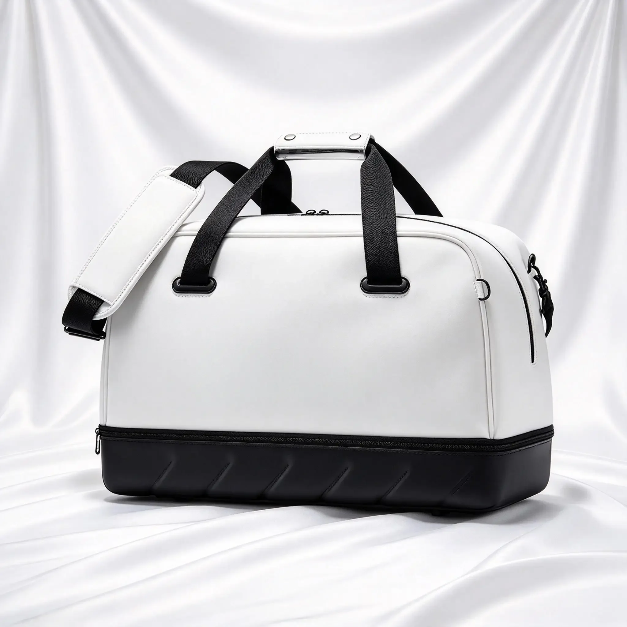 Unisex Golf Garment Bag, Double Layer Dry Wet Separation Crossbody Handbag Short Trip Duffel Bag