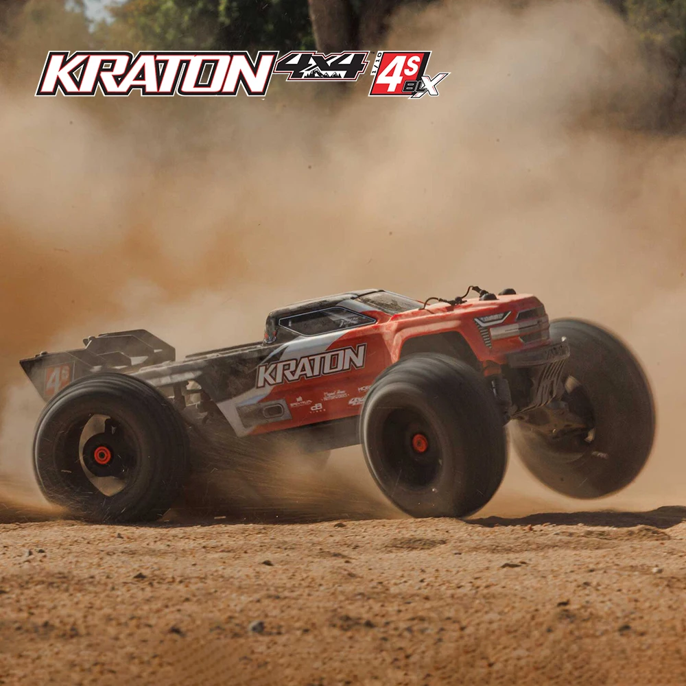 ARRMA 1/10 KRATON V2 ARA4408V2 4S Brushless 1:10 RC Electric Remote Control Model Car MONSTER TRUCK 4WD RTR Adults Kid's Toys