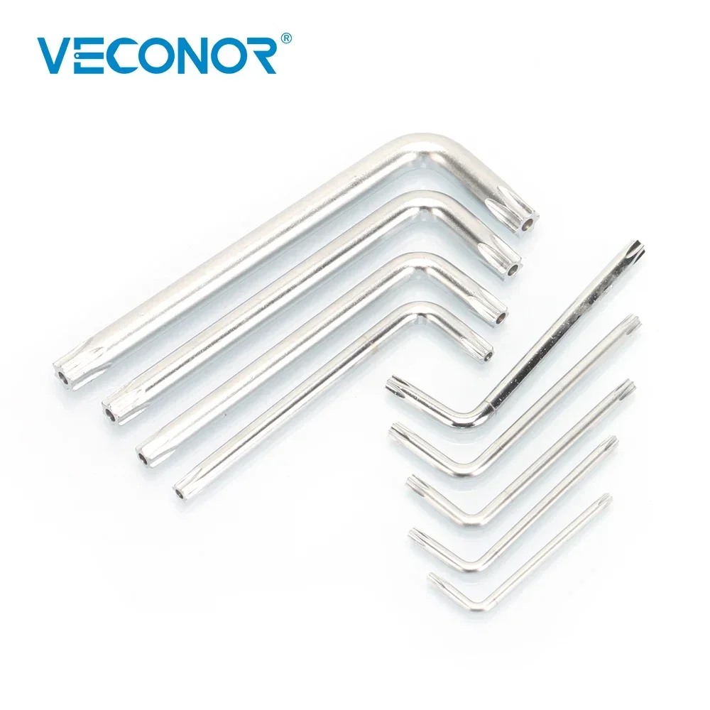 Imagem -02 - Conjunto Durável Métrica Braço Curto Torx Cromo Vanádio Chave Estrela Ferramenta Manual Chave de Fenda T10 T15 T20 T25 T27 T30 T40 T45 T50 Peças