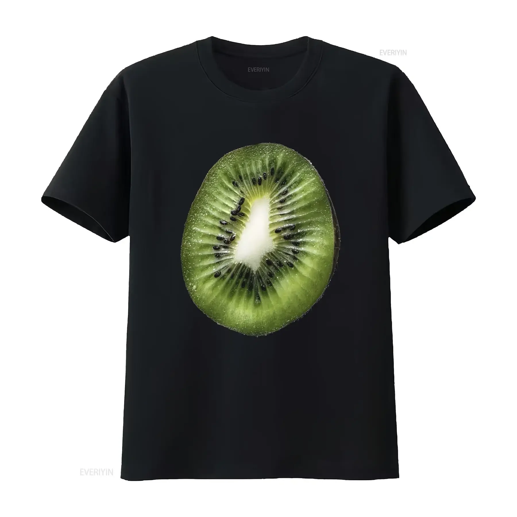 Camiseta de algodón con estampado de kiwi para bebé, estilo vintage lavado, top elegante para uso diario, ropa cómoda de diseñador de moda