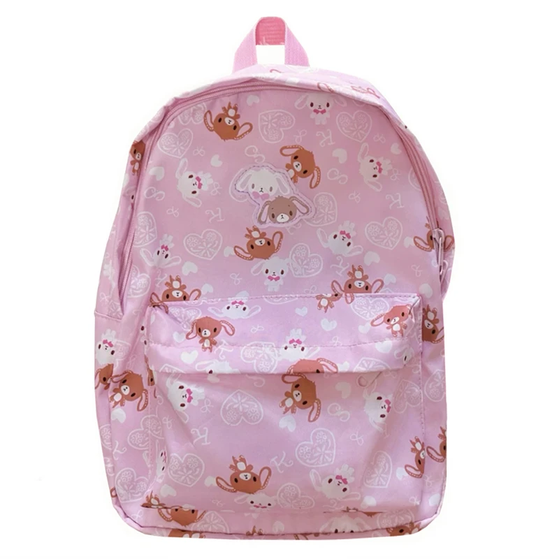 Sugarbunnies Backpack School Bags for Girls Cartoon Bunny Kawaii Cute Pink School Backpack Back Pack Bagpack Knapsack