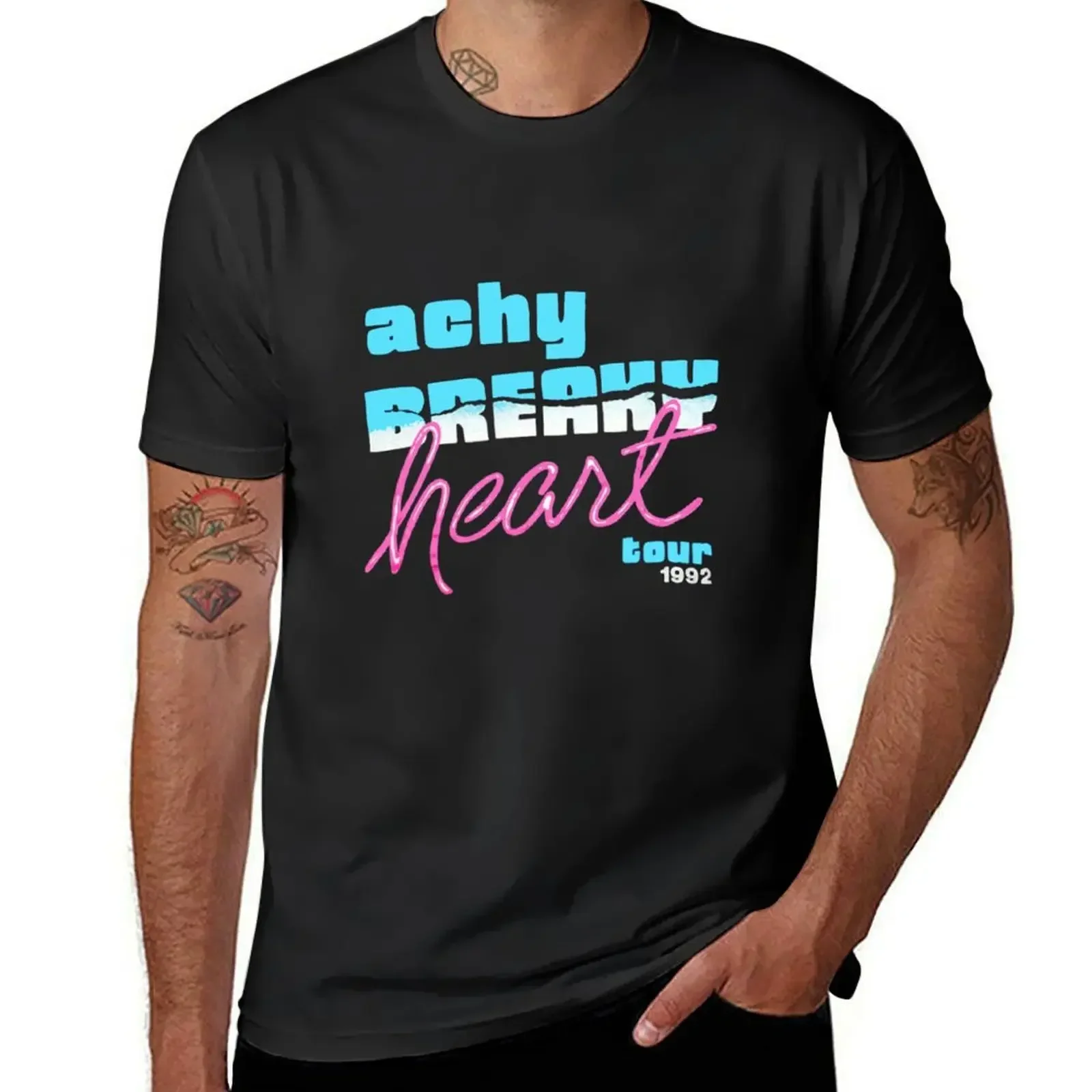 

1992 Billy Ray Cyrus Vintage Achy Breaky Heart Tour T-Shirt Aesthetic clothing quick-drying Men's t-shirts