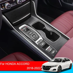 Car Interior Sticker For Honda Accord 2018-2022 Lifting Window Panel Decal Gear Box Dashboard Protective Film Internal Accessory