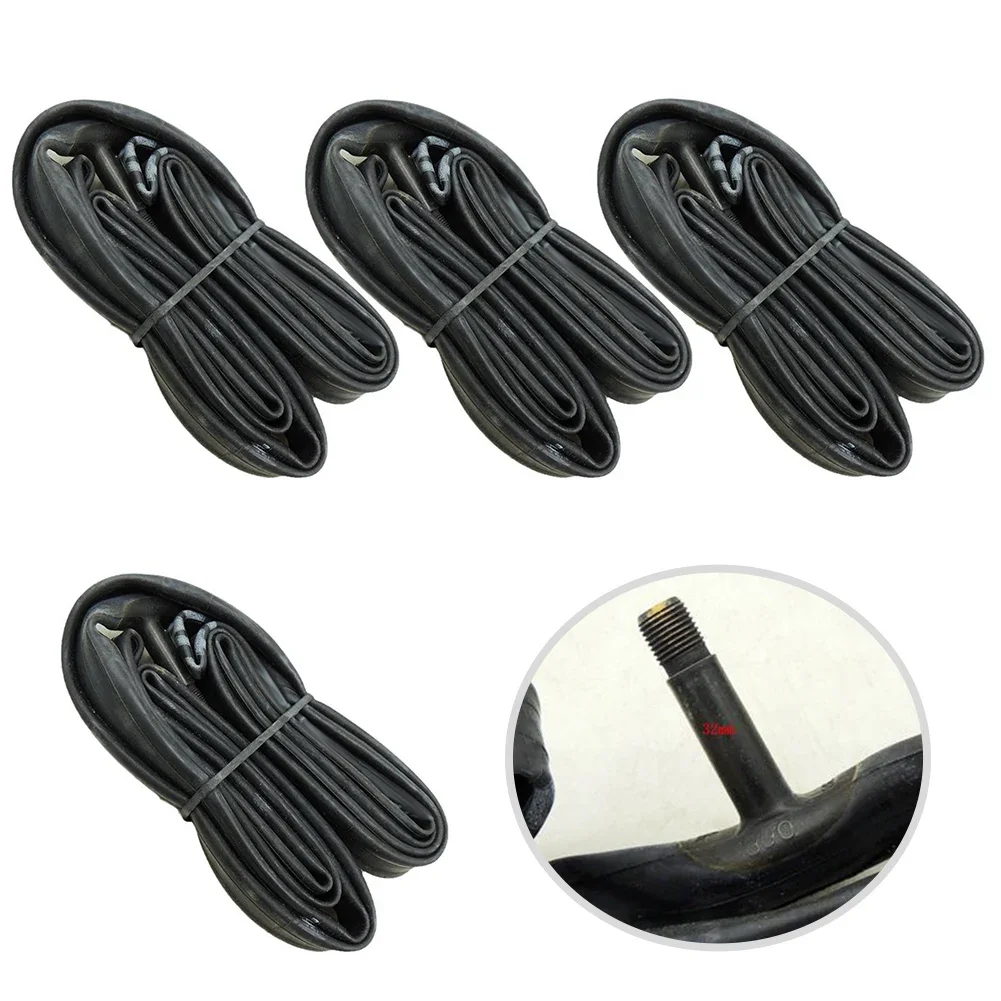 4pcs Bicycle Inner Tubes Road Bike Butyl Rubber Inner Tube 32mm AV Fixed Speed Cycling Replace Accessories 700*18/23C