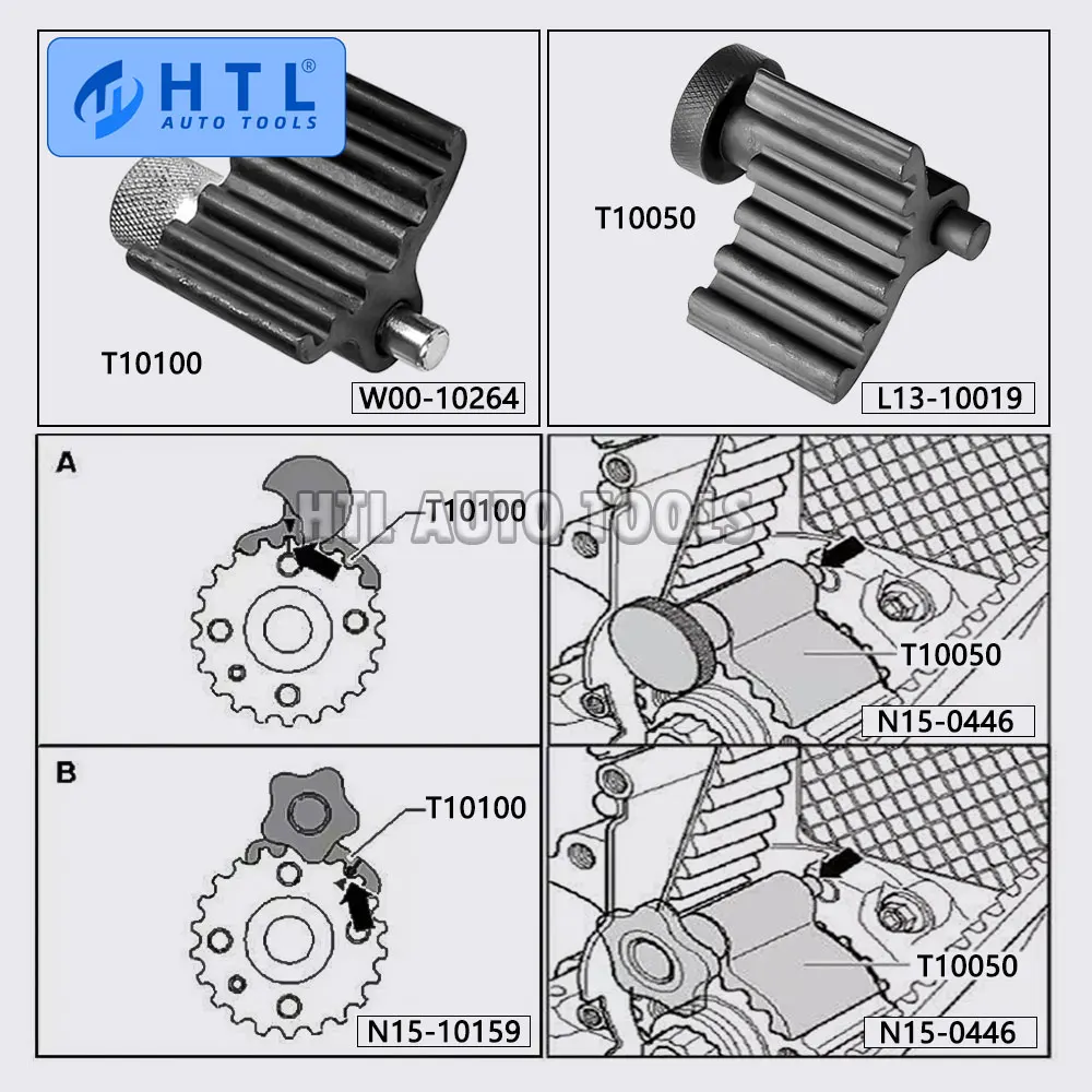 7pcs Timing Tool Audi Common Rail Pump Nozzle Timing Belt Change Tool 1.2,1.4,1.9,2.0TDI General Diesel Engine Timing