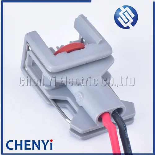 Imagen 2 del producto Conector automotriz impermeable de 2 pines, 1,5mm, inyector diésel de combustible, enchufe de riel de combustible T15 10811963 240PC024S8014 con cable de 15 cm