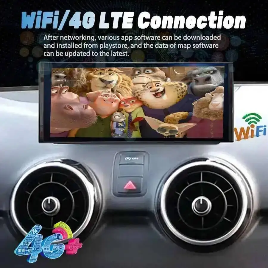 أندرويد 14 راديو السيارة الصوتي لأودي A1 2012-2018 LHD RHD ستيريو الوسائط المتعددة مشغل فيديو نظام تحديد المواقع والملاحة CarPlay وحدة رئيس السيارات 4G #6