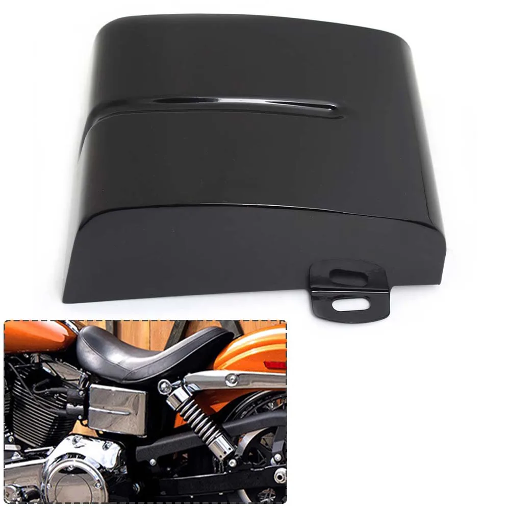 Motorcycle Left Side Metal Battery Cover Fairing Panel For Harley Dyna Low Rider Fat Bob Street Bob Super Wide Glide 2006-2017