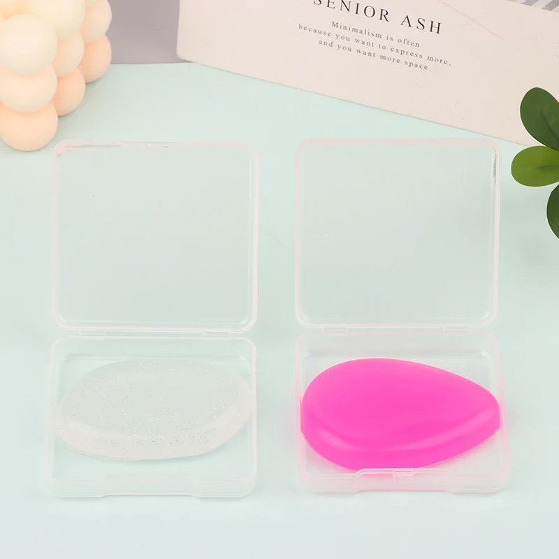 Weiche Silikon Gel Puderquaste Schwamm Für Kosmetische Gesicht Foundation BB Creme Kein Pulver Essen Pulver Kosmetische Puff Make-Up-Tools