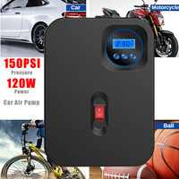 EAFC 120W Car Air Pump Wireless/Wired Air Compressor Digital Tire 150PSI Portable Auto Inflator Car Motorcycle Tire Inflator