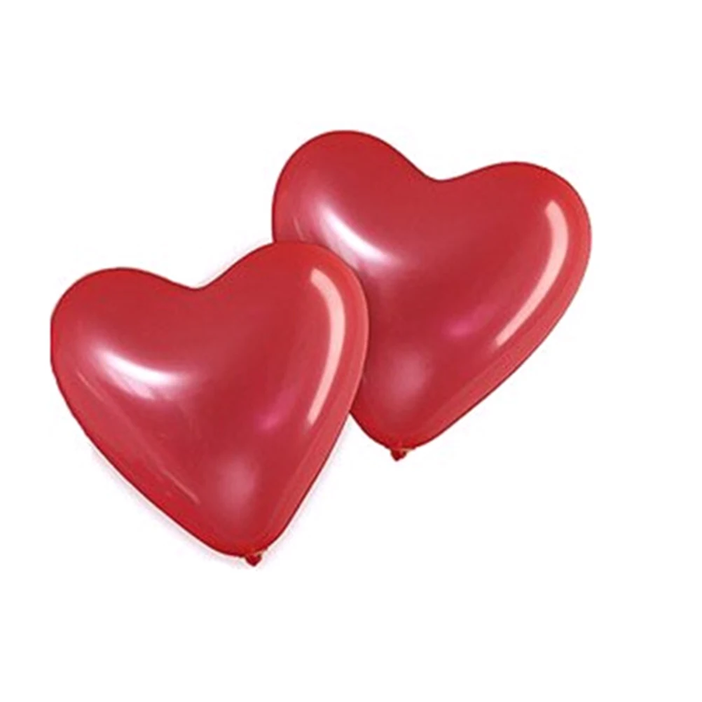

100 Pcs Shaped Balloons Red Latex 30CM Wedding Party Decoration Kids Play Baby Gift Love Heart Love Heart Ballon Balloon