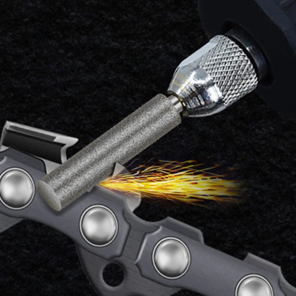 

15PCS Diamond Coated Burr For Chainsaw Sharpener Grinding Tools Cylindrical File 4mm/4.8mm/5.5 Mm Rotary Tool Accessories