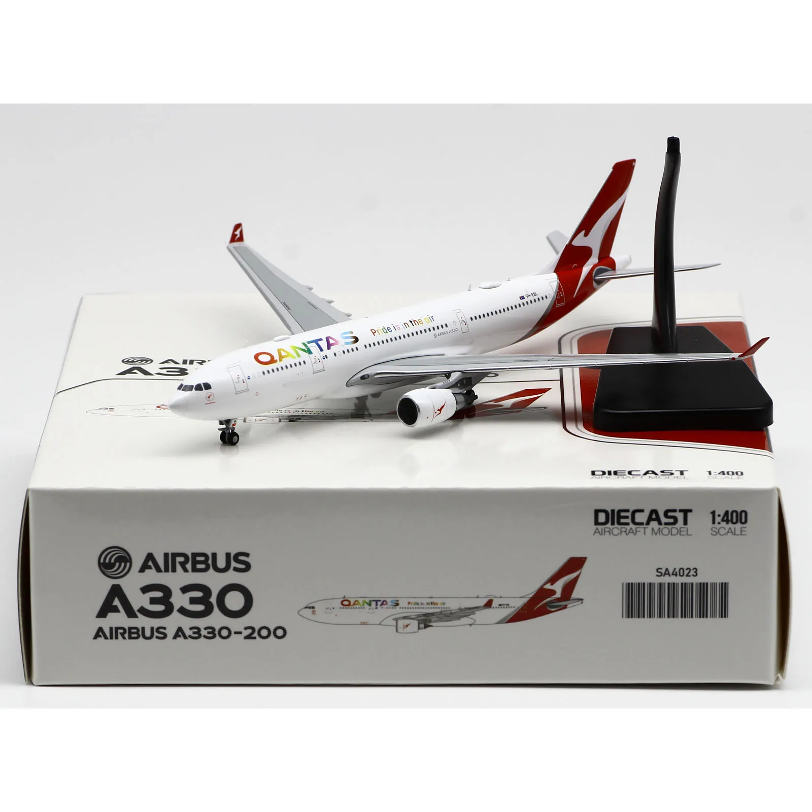 

SA4023 Alloy Collectible Plane Gift JC Wings 1:400 Qantas Airlines Airbus A330-200 Diecast Aircraft Jet Model ZK-FRE With Stand