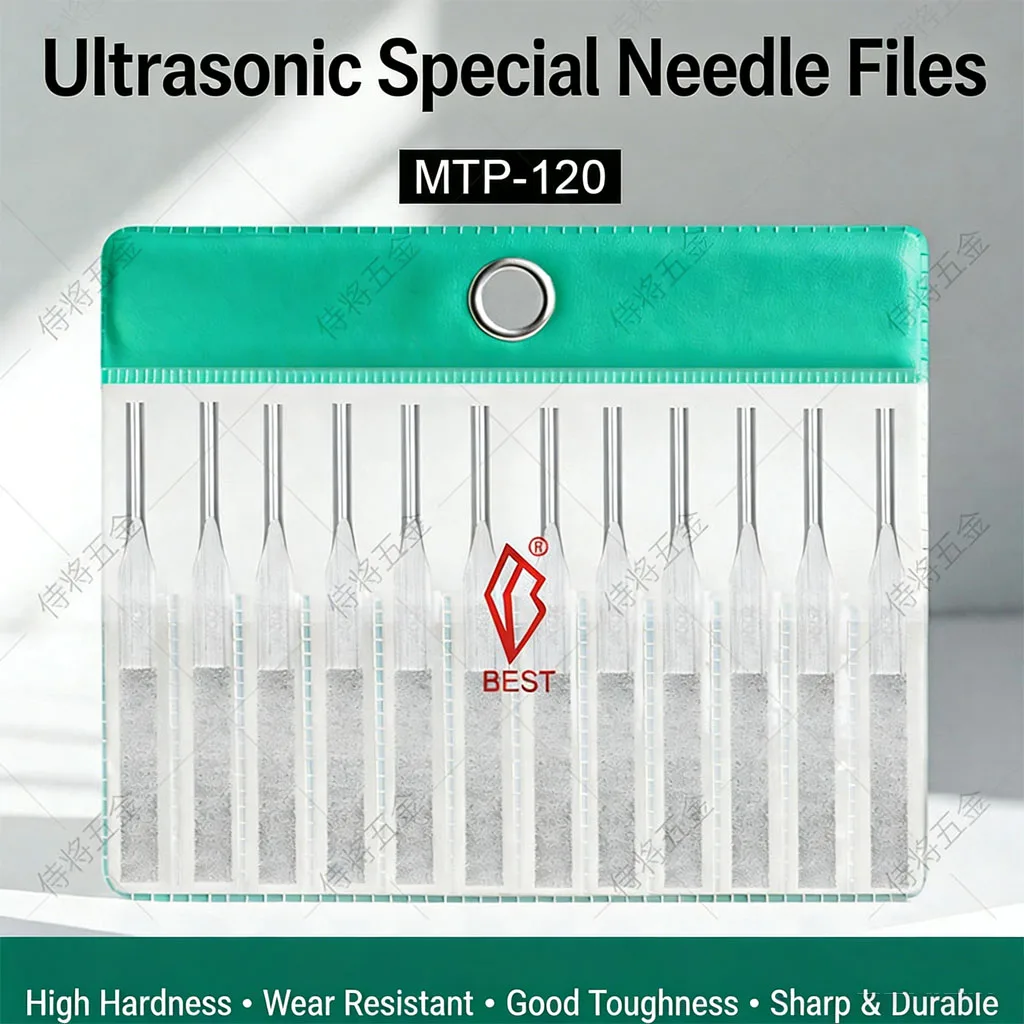 Ultrasonic Special Needle Files MTP-120 Diamond Coated High Hardness Wear Resistant for Mold Polishing Precision Finishing