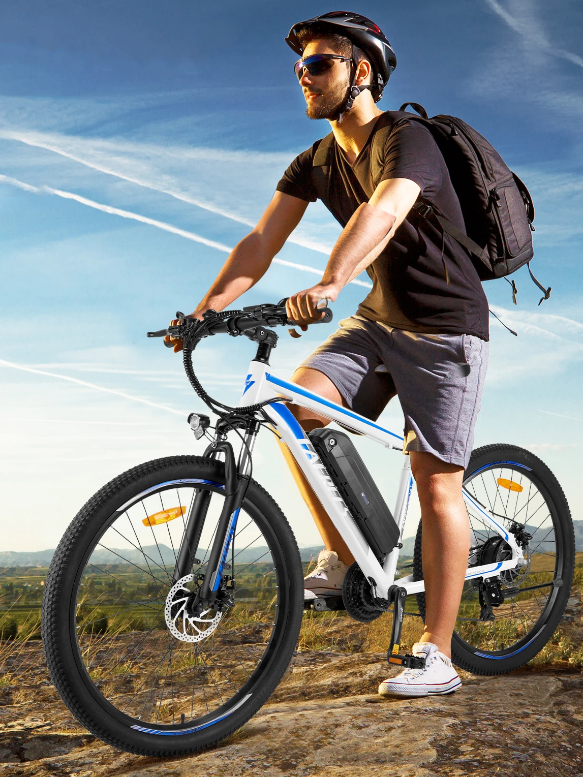 Fafrees F28 MT Elektrofahrrad 250W für Erwachsene, 27,5 Zoll Mountainbike mit 36V 14,5Ah Abnehmbarem Akku, 21-Gang, 25 km/h und Reichweite bis 55–65km